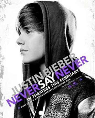 justin bieber never say never movie cover. justin bieber never say never