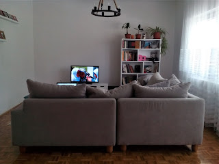 gray sofa white furniture