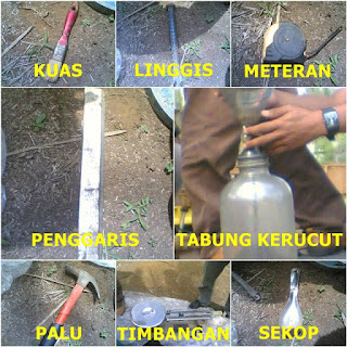 Cara Pengujian Menggunakan Sand Cone, alat pengujian sand cone