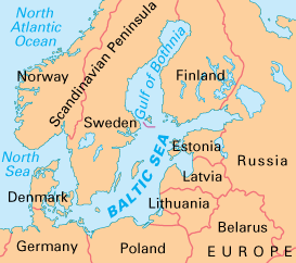 Printable Baltic Sea map