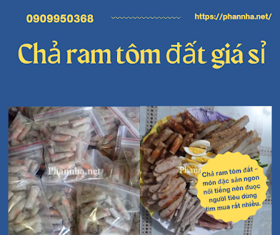 Địa chỉ bán sỉ và lẻ chả ram tôm đất