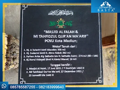 Nameboard Marmer dan Granit
