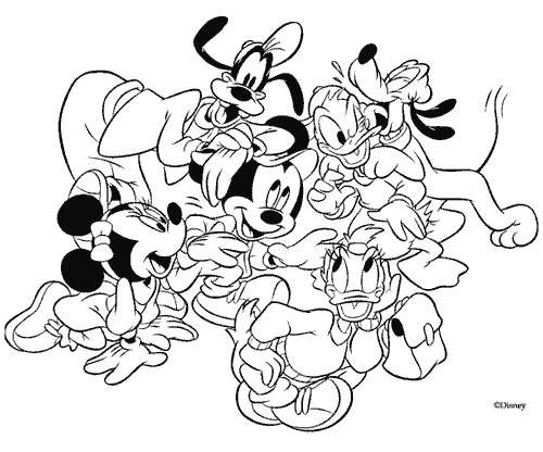 disney valentine coloring pages. Disney Friends Coloring Pages