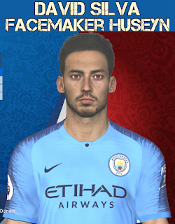 PES 2017 Faces David Silva by Facemaker Huseyn