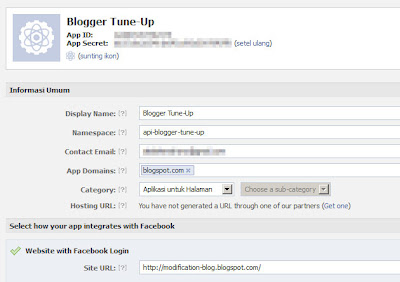 Halaman Setting Aplikasi Facebook