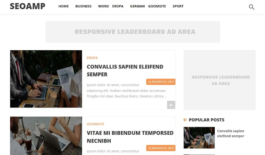 SEOAMP Blogger Template