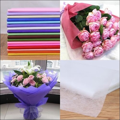 Kertas Tisu Buket Bunga / Tissue Paper Flower Bouquet