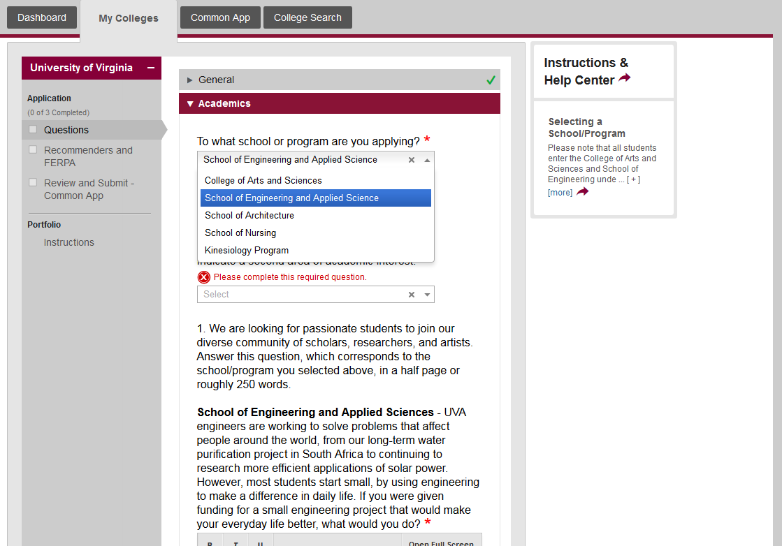 uva common app