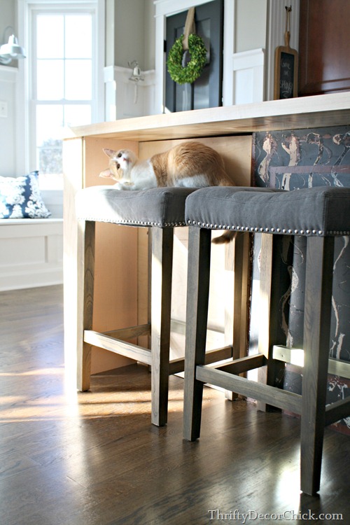 cutting down stools for island