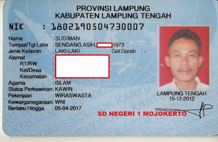 SD NEGERI 1 MOJOKERTO BEGRON WARNA PAS PHOTO UNTUK KTP KITAS