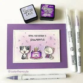 Sunny Studio Stamps: Purrfect Birthday Customer Card Share by Tina