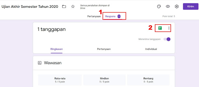 google formulir untuk ujian online