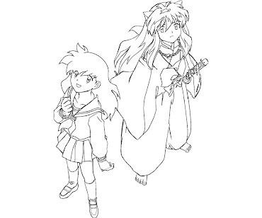 #8 Inuyasha Coloring Page