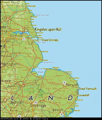 North East England Regions Map