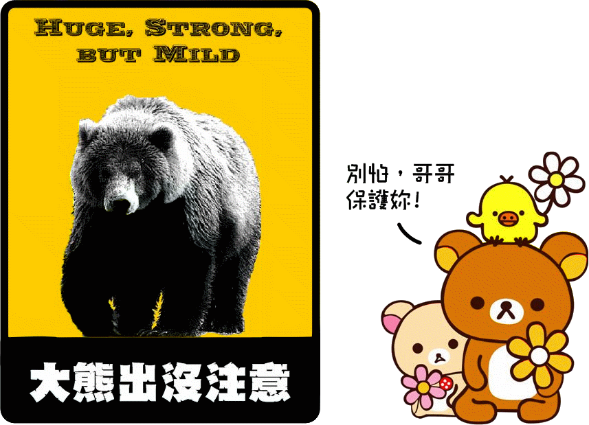 大熊出沒注意