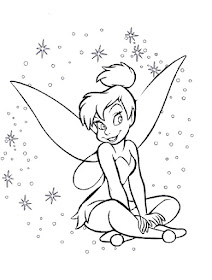 tinkerbell oturuyor