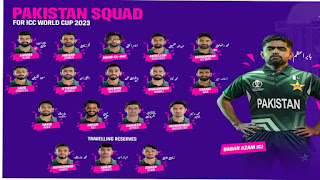 pakistan squad for world cup 2023