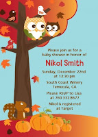 Autumn Themed Baby Shower Invitations2