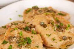   Pork Scallopine with Dijon-Caper Cream Sauce