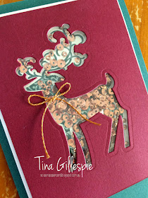scissorspapercard, Stampin' Up!, Art With Heart, Heart Of Christmas, Dashing Deer, Merry Christmas To All, Detailed Deer Thinlits