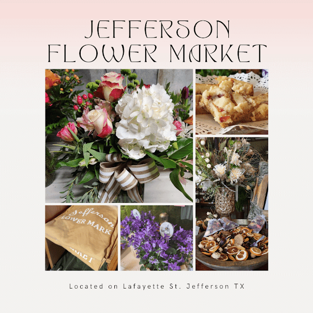 Visit Jefferson Flower Market in east Texas just follow the bubbles