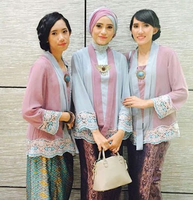 Model baju kebaya muslim modern pesta terbaru