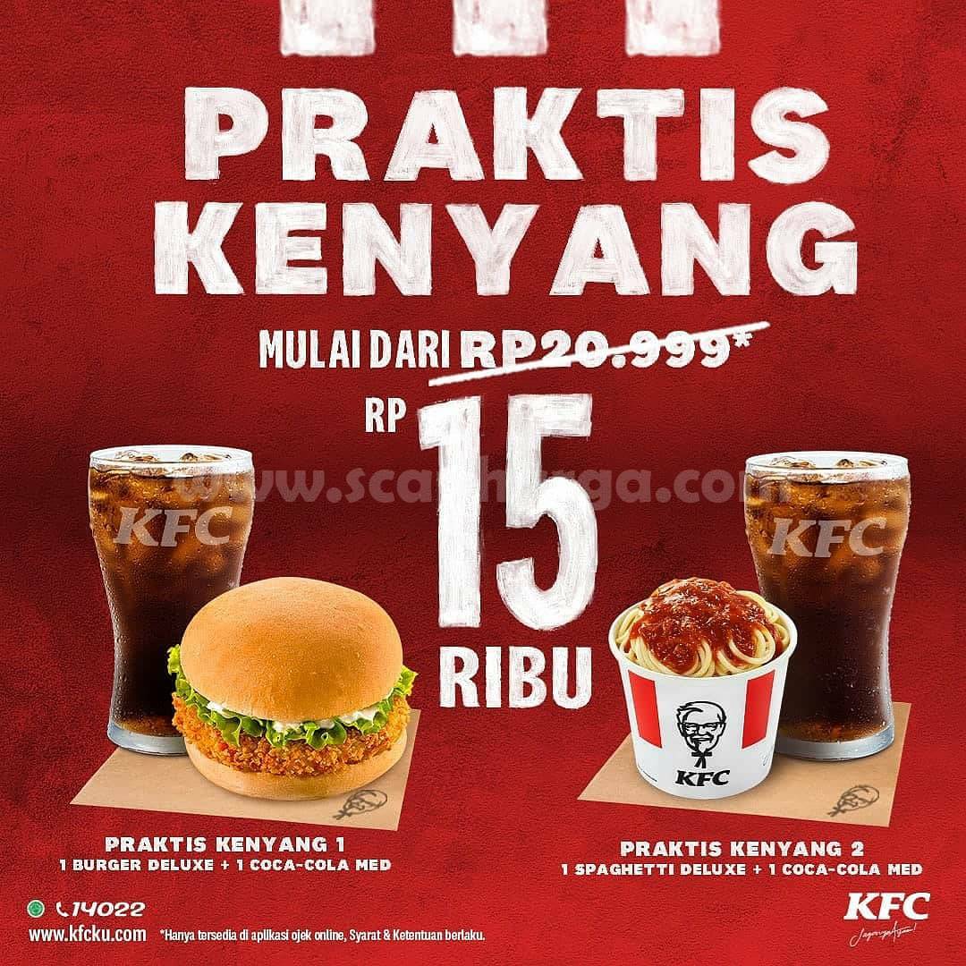 KFC Promo Paket Kenyang Mulai dari Rp 15 Ribu