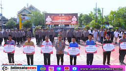 Polres Ngawi Salurkan 2073 Paket Beras Zakat Fitrah 1445 H 