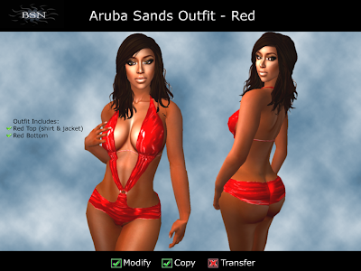 BSN Aruba Sands Outfit - Red