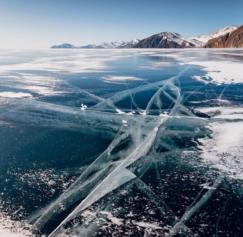 Wonderful Ice on Lake Baikal The Pearl of Siberia