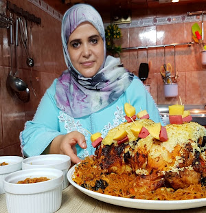 دجاج  محمر ومعمر بالفيرمسيل في الفرن  