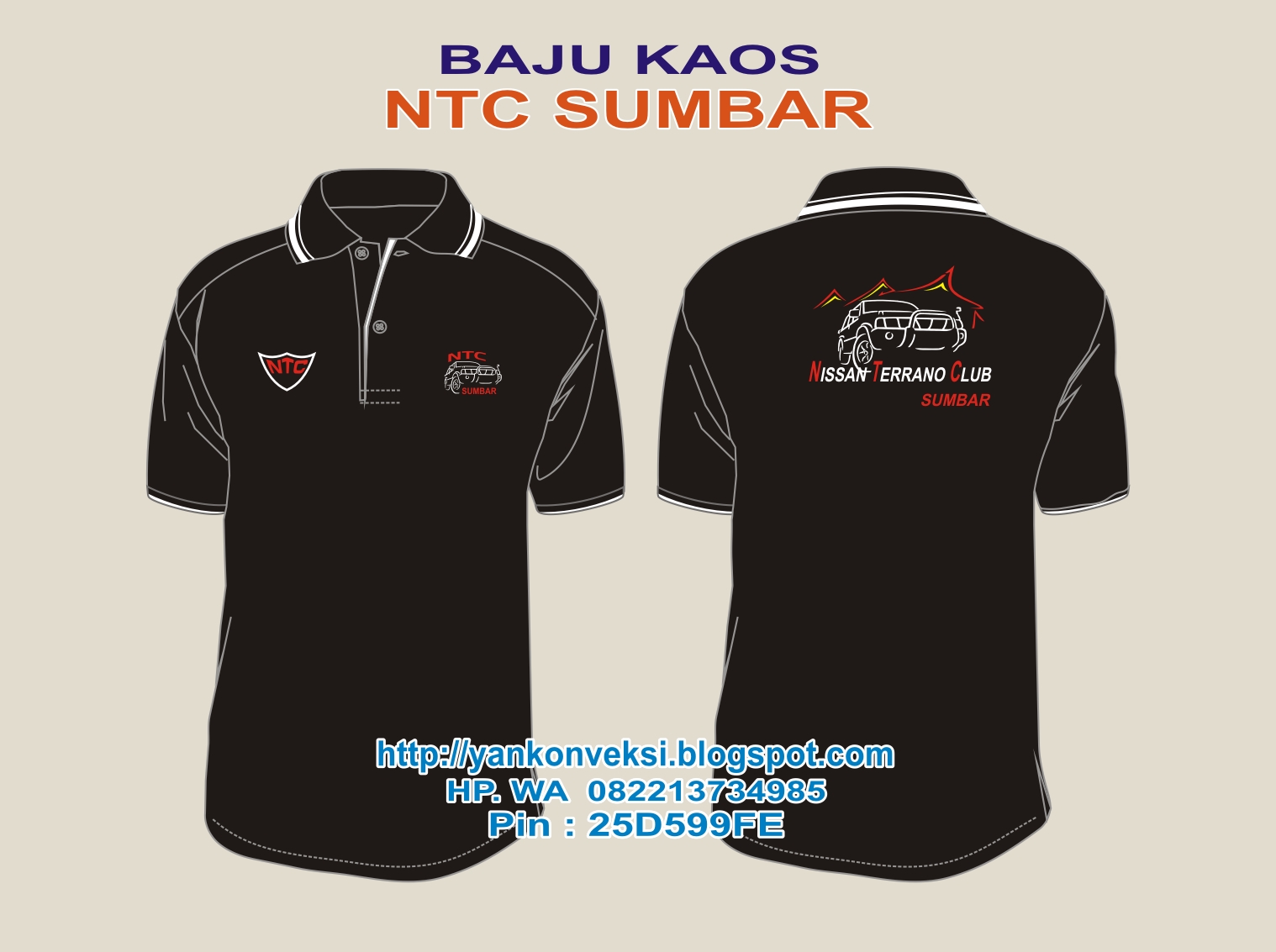 BAJU KAOS NISSAN TERRANO SUMBAR