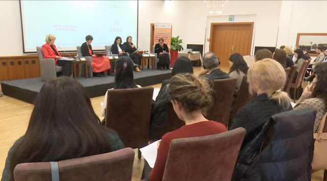 At the national conference on gender-based violence in Tirana, November 27, 2024