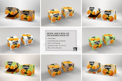 Retail Shelf Box Packaging Mockups1