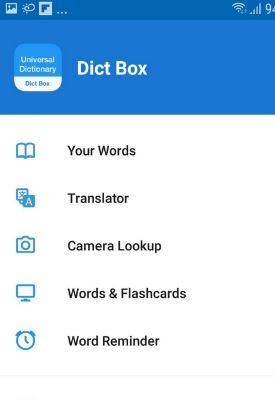 Aplikasi Terjemahan Dict Box