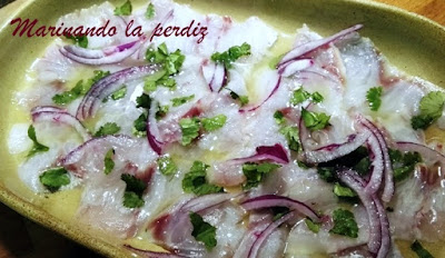 Ceviche of sea bass