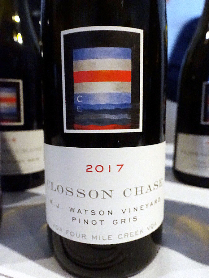 Closson Chase K.J. Watson Vineyard Pinot Gris 2017 (89 pts)