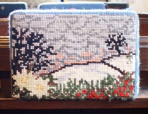 Kate Whiteman, kneeler, hassocks, St Peter's church, Firle