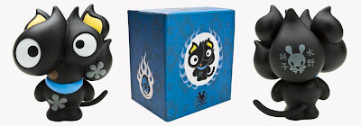 Kidrobot x Sanrio Junkocat Chococat Vinyl Figure and Packaging by Junko Mizuno