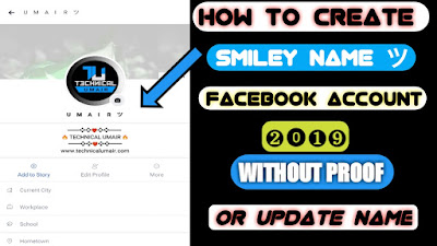 How to Create Smiley Face Name Facebook Account 2019