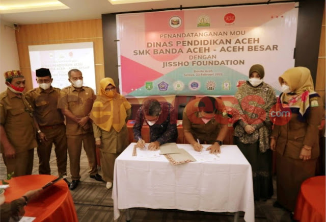 Disdik Aceh Jalin Kerjasama Dengan Jissho Foundation