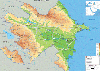 Carte de Azerbaïdjan Departement