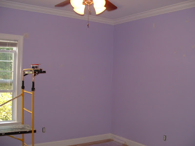 Purple  Yellow Room on Purple Room Before