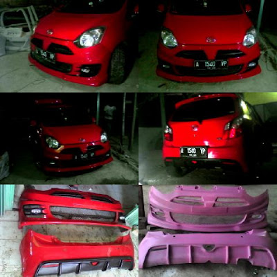 Modifikasi Bumper Ayla Concept Noblesse Style