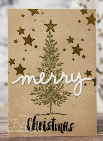 Paperchase Inspired Christmas Card made using Stampin' Up! UK Supplies