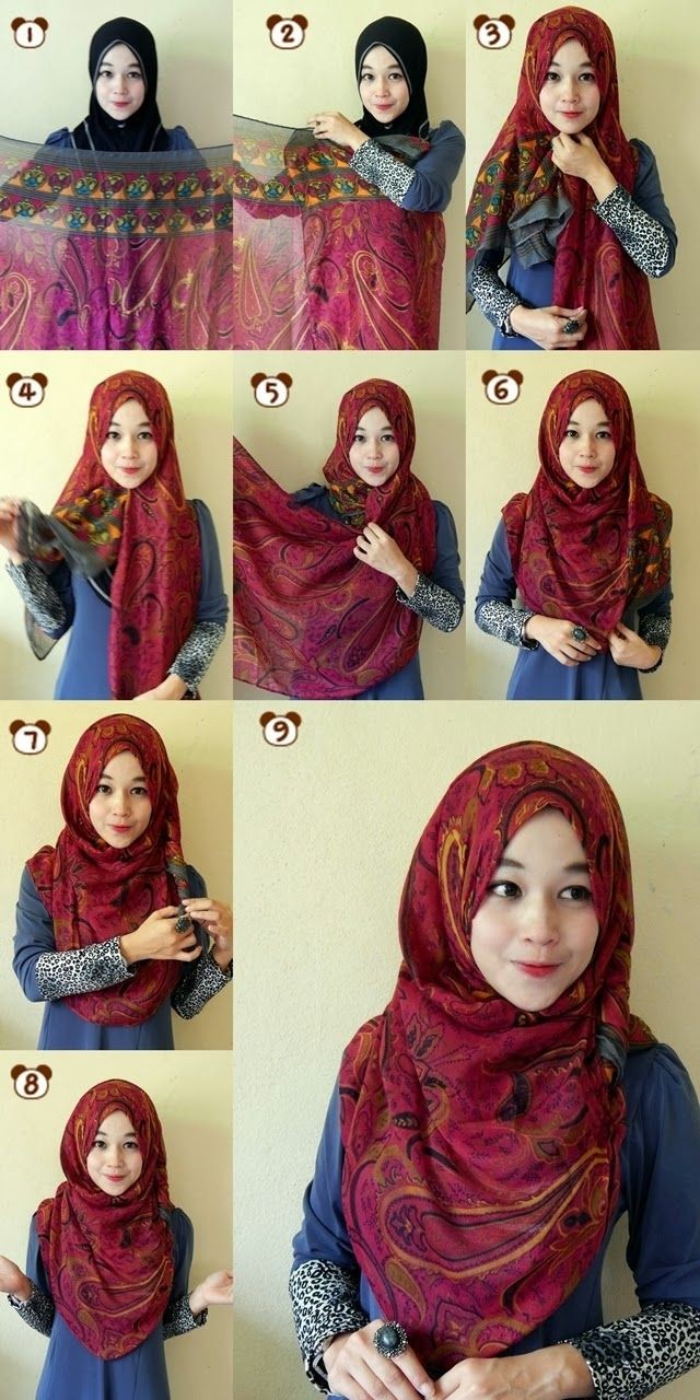 22 Kumpulan Tutorial Hijab Indonesia Pashmina Lengkap Paling Lengkap