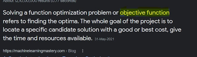 In optimization problem, find the function that we want to optimize is called