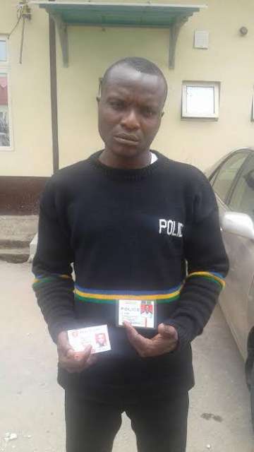 Photo: Fake Police Inspector arrested in Lagos 