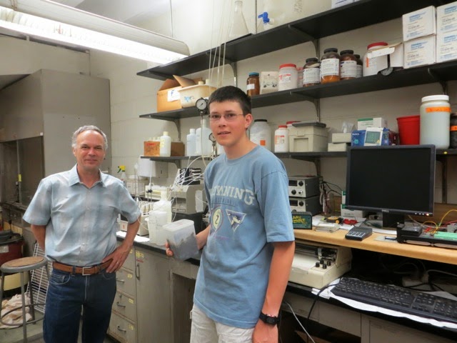 Brian Prchal with CenUSA advisor and researcher Carl Rosen, University of Minnesota