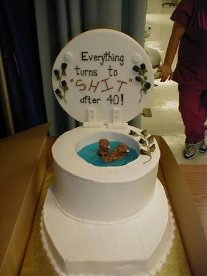 Walmart Birthday Cake Designs on The Inflamed Spleen     Toilet Birthday Cake  Or  Turning 40